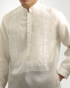 Men's Barong Cream Jusi fabric 100239 Cream Men's Barong Cream Jusi fabric 100239 Cream